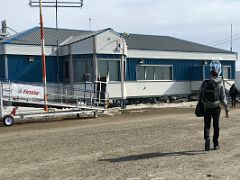 09A Walking To The Pond Inlet Airport Terminal After Landing Baffin Island Nunavut Canada For Floe Edge Adventure